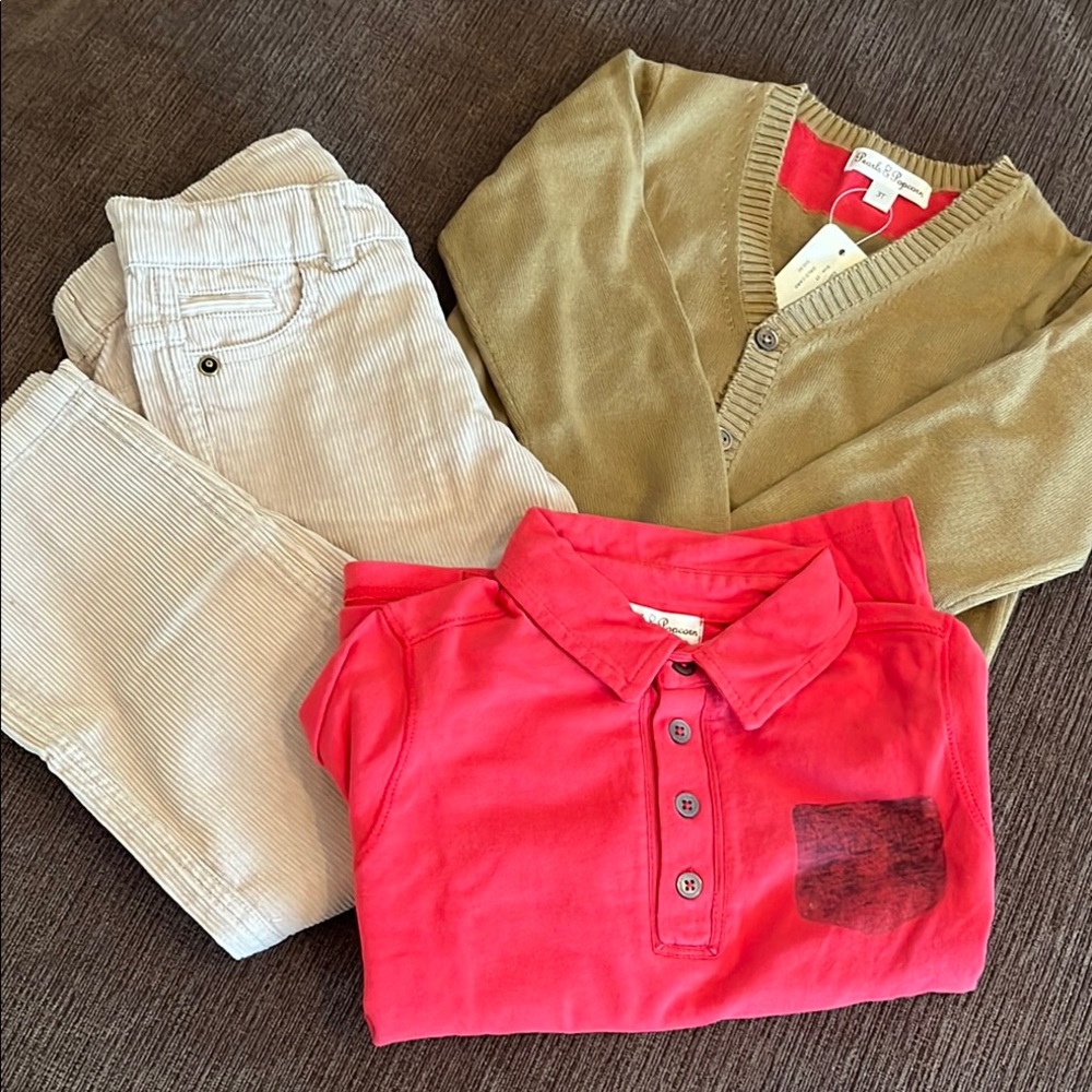 Popcorn and Pearls Kids clothing new with tags.Bundle of 3 pieces